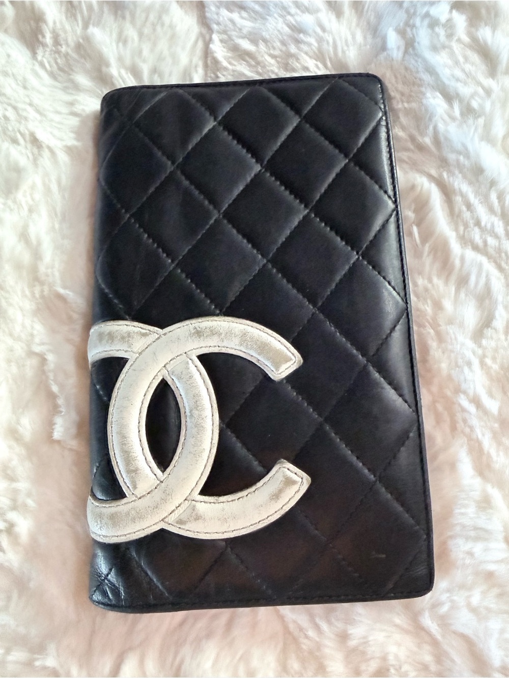 CHANEL Black Cambon Ligne Wallet